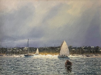 Work: Joseph McGurl Field Study, Lifting Fog, Nantucket