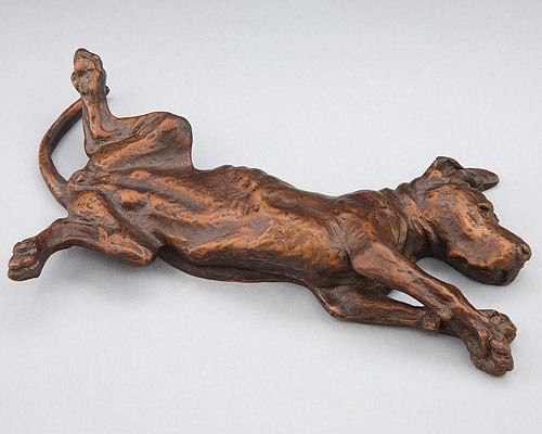 Louise Peterson, Shameless Puppy
bronze, 1 x 6 x 3 1/2 in. (2.5 x 15.2 x 8.9 cm)
LP201107
