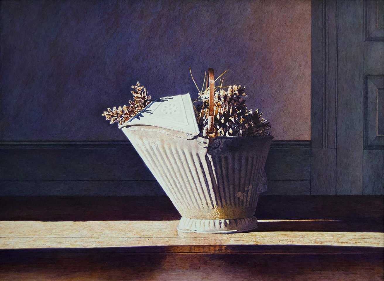 Douglas Wiltraut, Scuttle Bucket, 2019
egg tempera on panel, 21 x 29 in. (53.3 x 73.7 cm)
DW201101