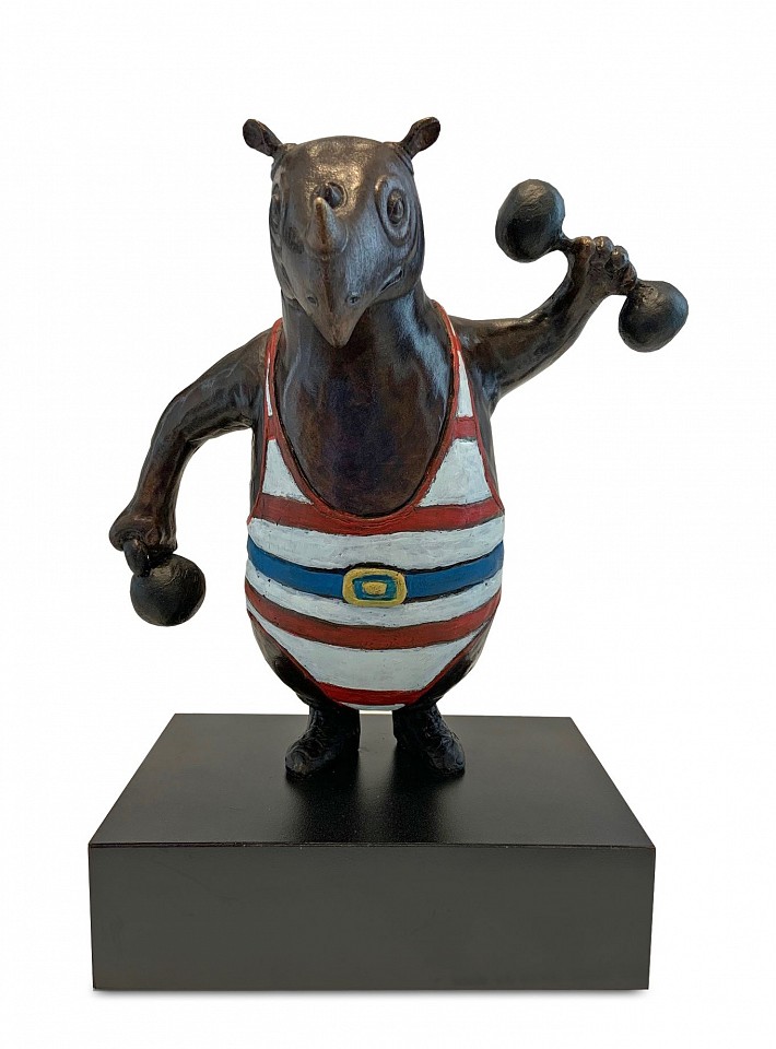 Bjorn Skaarup, Rhino Strongman, 2020
bronze, 11 1/2 x 8 1/4 x 5 in. (29.2 x 21 x 12.7 cm)
BS201104