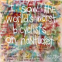 Stephen Pitliuk, I Saw The World's Worst Bicyclist on Nantucket
2021, mixed media on canvas
