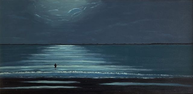 Robert Stark, Jr., West Jetty Moonlight
oil on canvas, 15 x 30 in. (38.1 x 76.2 cm)
RS010509