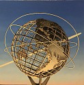 Glen Hansen, Unisphere-Day-Contrail
2020, oil on panel