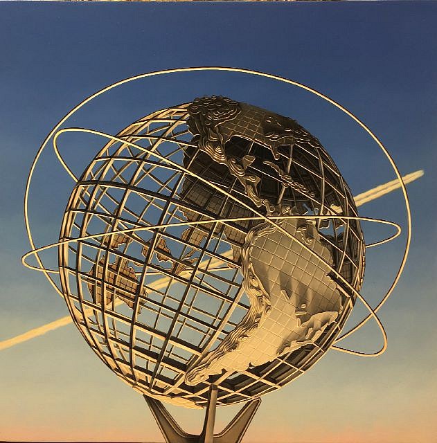 Glen Hansen, Unisphere-Day-Contrail, 2020
oil on panel, 16 x 16 in. (40.6 x 40.6 cm)
GH211202