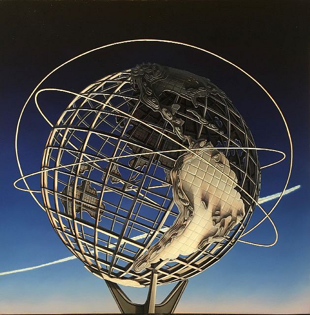 Glen Hansen, Unisphere-Night-Contrail, 2020
oil on panel, 18 x 16 in. (45.7 x 40.6 cm)
GH211201