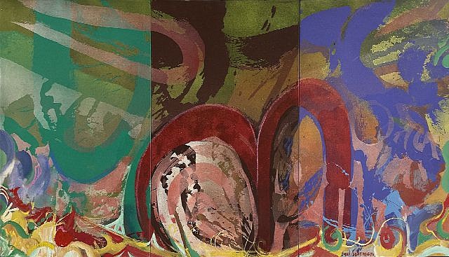 Syd Solomon, Coastal Atmos, 1989
Acrylic and aerosol enamel on canvas, 30 x 61 in. (76.2 x 154.9 cm)
SOL-00203