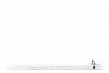 Work: Christophe von Hohenberg Lone Surfer Checking Out The Sets, Ed. 5/10