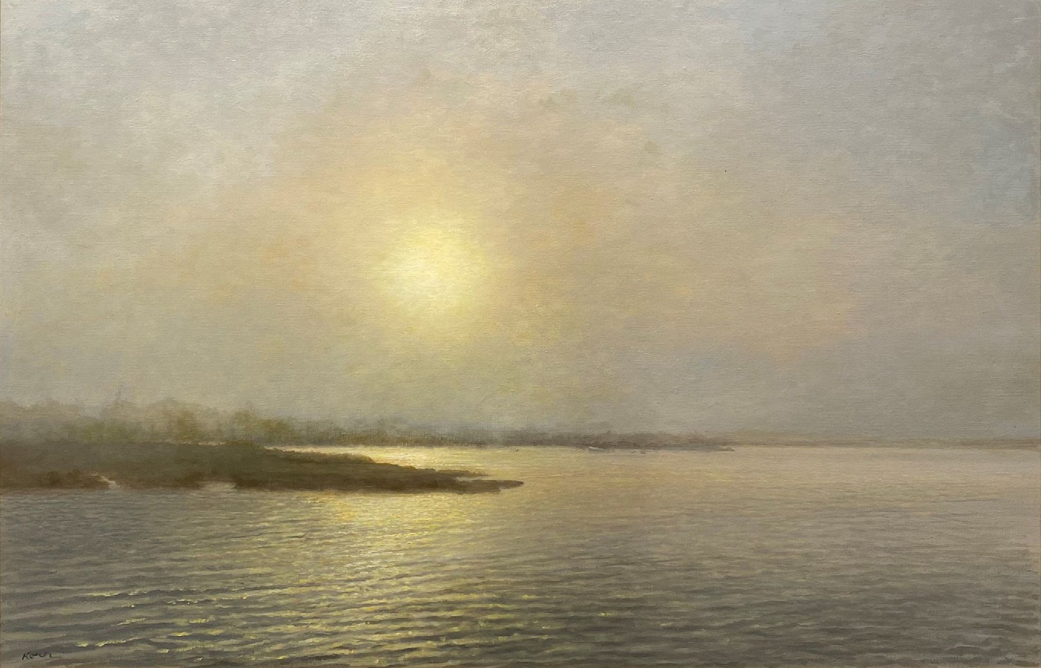 Marla Korr, Hither Creek, Sunset and Fog, 2022
oil on linen, 24 x 36 in.
MK220802