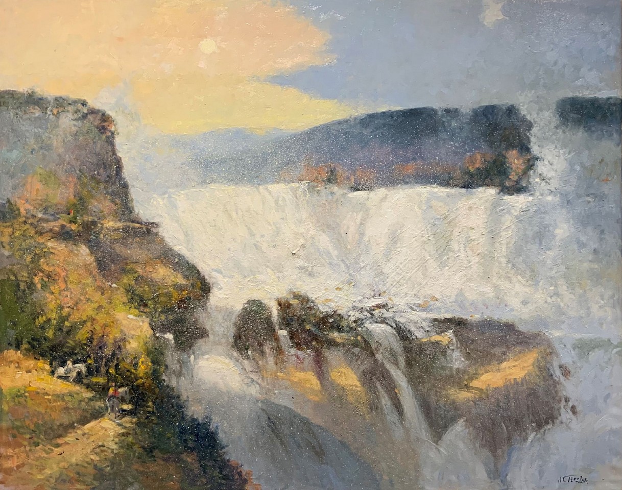 John Terelak, Waterfalls, 2022
oil on canvas, 47 x 59 in. (119.4 x 149.9 cm)
JT221101