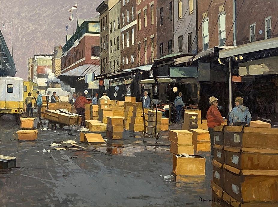 David Bareford, Fulton Fish Market, c. 1988
oil on canvas, 30 x 40 in. (76.2 x 101.6 cm)
DB200302