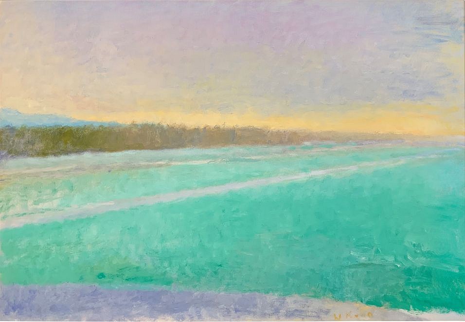 Wolf Kahn, Lebanon, New Hampshire Municipal Airport, 1984
oil on canvas, 36 x 52 in. (91.4 x 132.1 cm)
WK221002