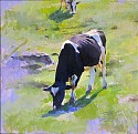 Peter E. Poskas III, Advancing Cow
2012, oil on panel