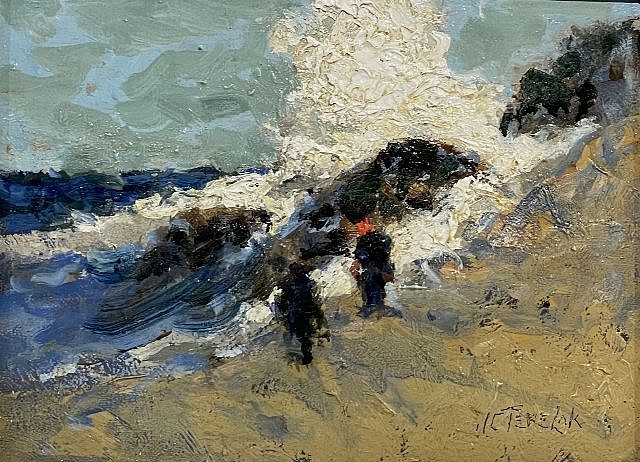 John Terelak, Surf at Halibut Point, 2021
oil on board, 6 x 8 in. (15.2 x 20.3 cm)
JT211007