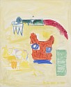 Hans Hofmann, Untitled
1944, watercolor and crayon on paper