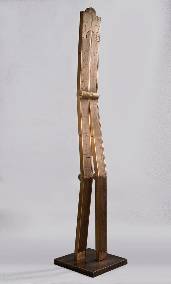 Peter Kirkiles, Six Fold Standing Rule No. 1, AP, 2023
bronze, 76 x 15 x 15 in. (193 x 38.1 x 38.1 cm)
PK230101