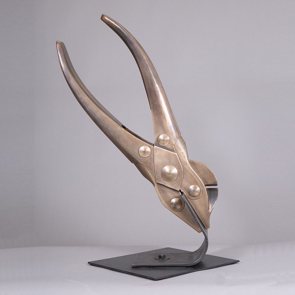 Peter Kirkiles, Calder's Pliers (unique)
bronze, painted steel, stainless steel, 36 x 16 x 16 in. (91.4 x 40.6 x 40.6 cm)
PK221203