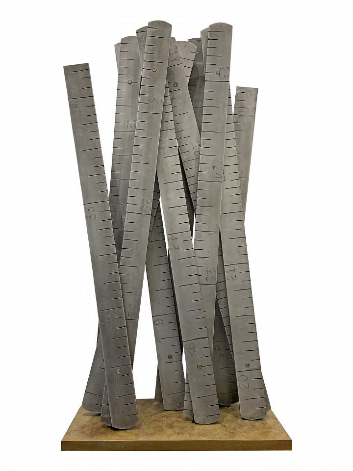 Peter Kirkiles, 36 Foot Aluminum Rule (unique), 2023
aluminum and bronze, 48 x 24 x 11 in. (121.9 x 61 x 27.9 cm)
PK230201