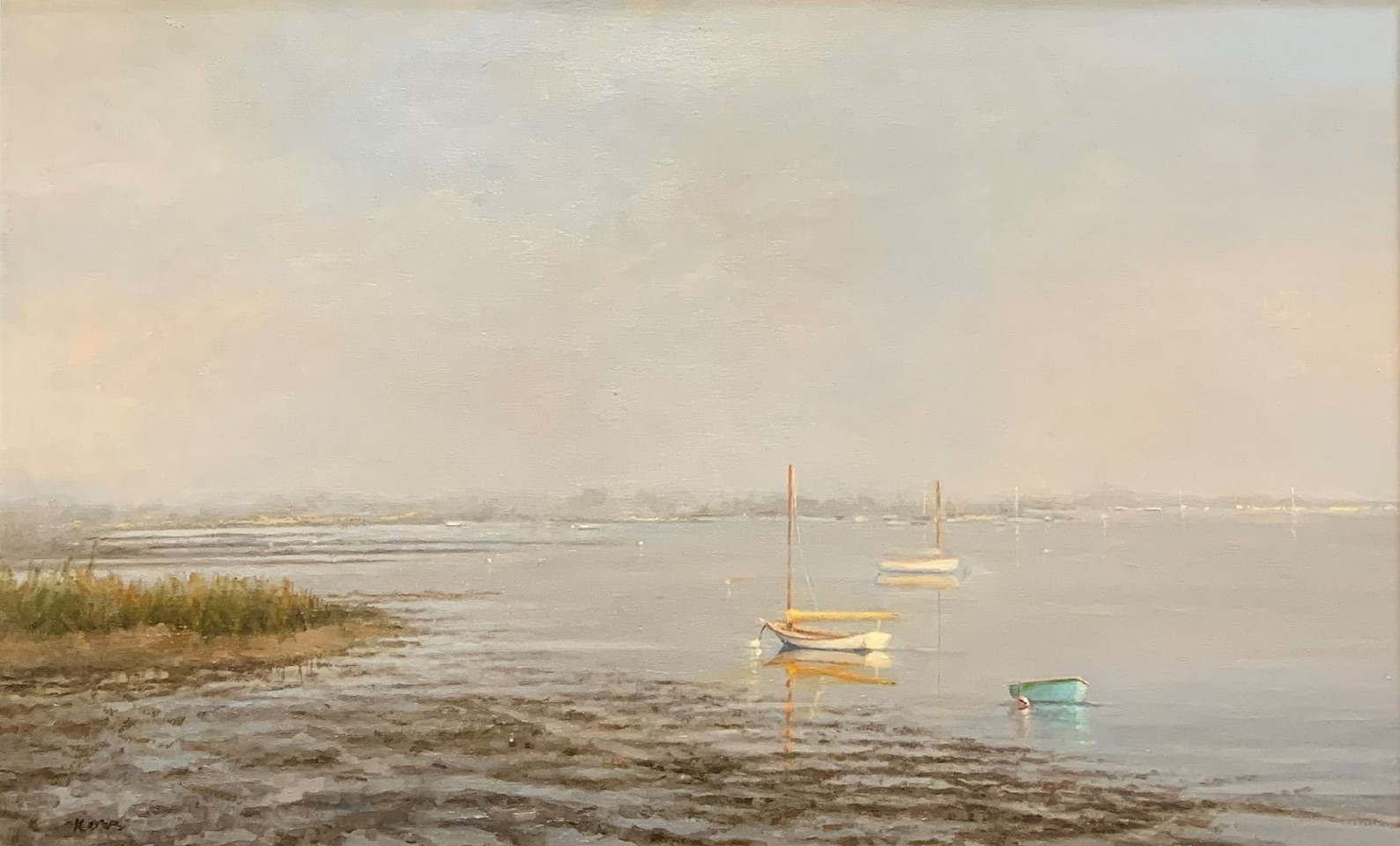 Marla Korr, Low Tide Monomoy, 2023
oil on linen, 16 x 26 in. (40.6 x 66 cm)
MK230507