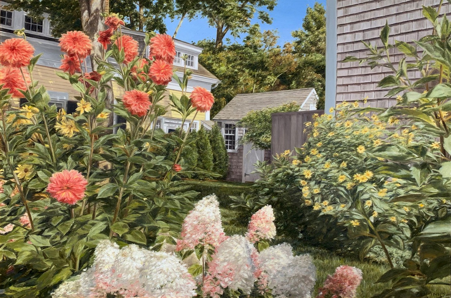 Lori Zummo, Nantucket Backyard Garden, 2023
oil on canvas, 24 x 36 in. (61 x 91.4 cm)
LZ230502