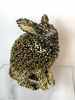 Work: Federico Uribe Gold Rabbit, Black Spots