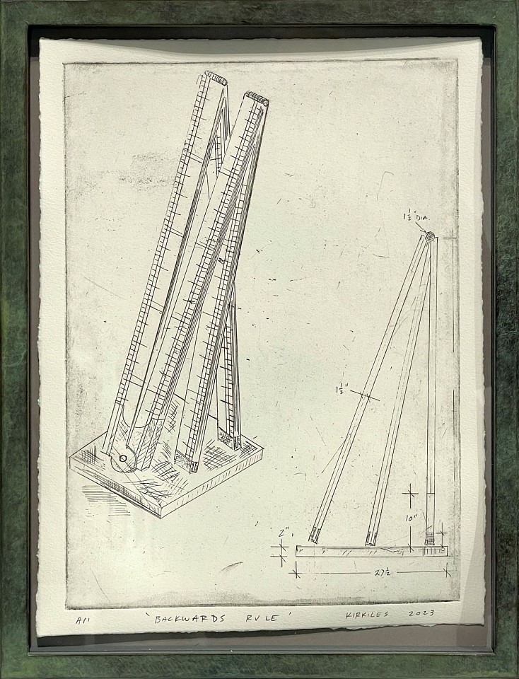 Peter Kirkiles, Backwards Rule, 2023
pencil on paper, 15 x 11 in. (38.1 x 27.9 cm)
PK230602