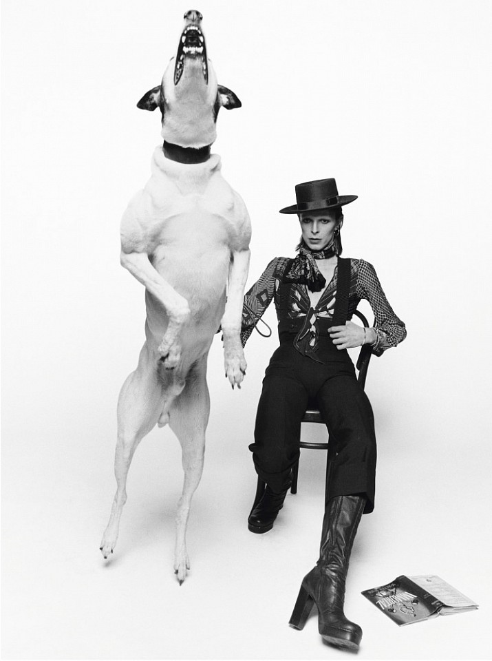 Terry O&#039;Neill, David Bowie Diamond Dog, Ed. 50, 1974
gelatin silver print, 34 x 24 in.