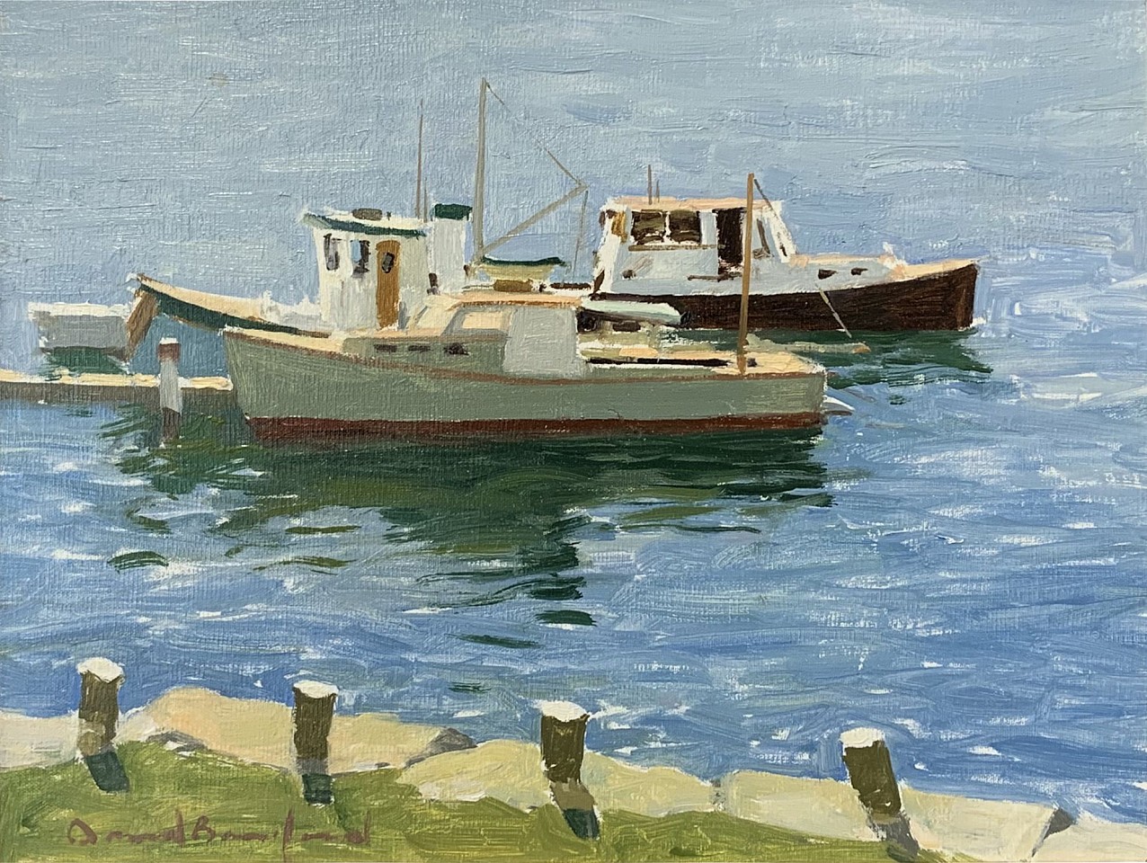 David Bareford, Noank Lobster Dock, 2023
oil on panel, 11 x 14 in. (27.9 x 35.6 cm)
DB230602