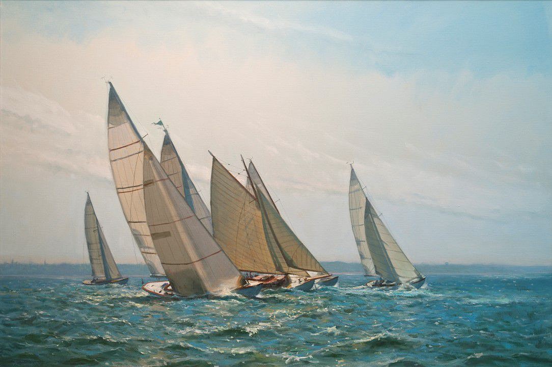 Louis Guarnaccia, Westerly Winds, Nantucket Opera House Cup, 2023
oil on linen, 24 x 36 in. (61 x 91.4 cm)
LG230602