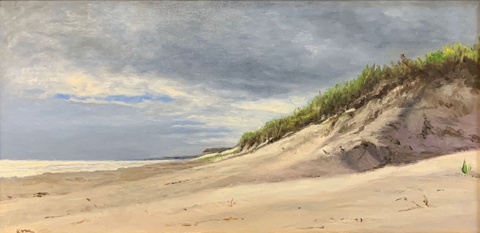 Marla Korr, Dunes at Madaket, 2023
oil on linen, 10 x 20 in. (25.4 x 50.8 cm)
MK230805