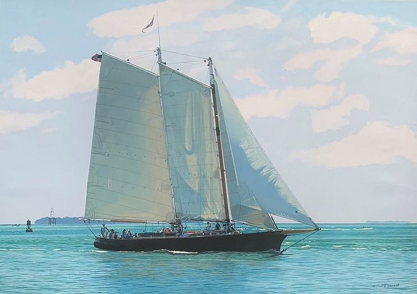 Michael Harrell, Schooner Off Shore, 2023
oil on canvas, 24 x 34 in. (61 x 86.4 cm)
MH230801