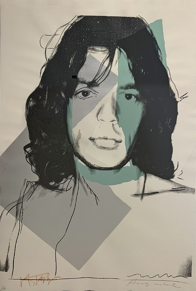 Andy Warhol, Mick Jagger (FS II.138), Ed. 242/250, 1975
screenprint on Arches Aquarelle paper, 43 1/2 x 28 1/2 in. (110.5 x 72.4 cm)
AW230801