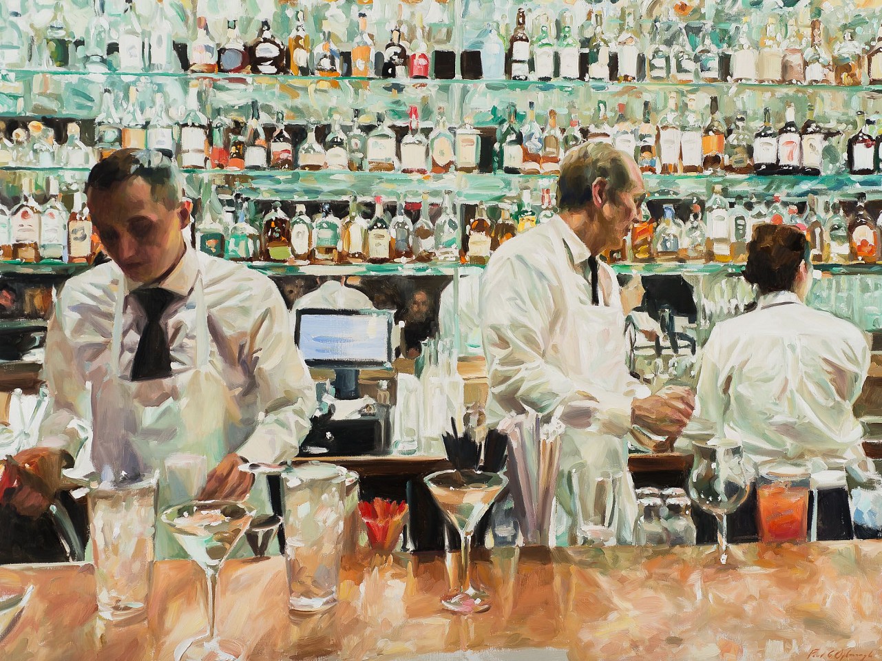 Paul G. Oxborough, Martinis at the Monte Carlo, 2023
oil on linen, 36 x 48 in. (91.4 x 121.9 cm)
PO231003