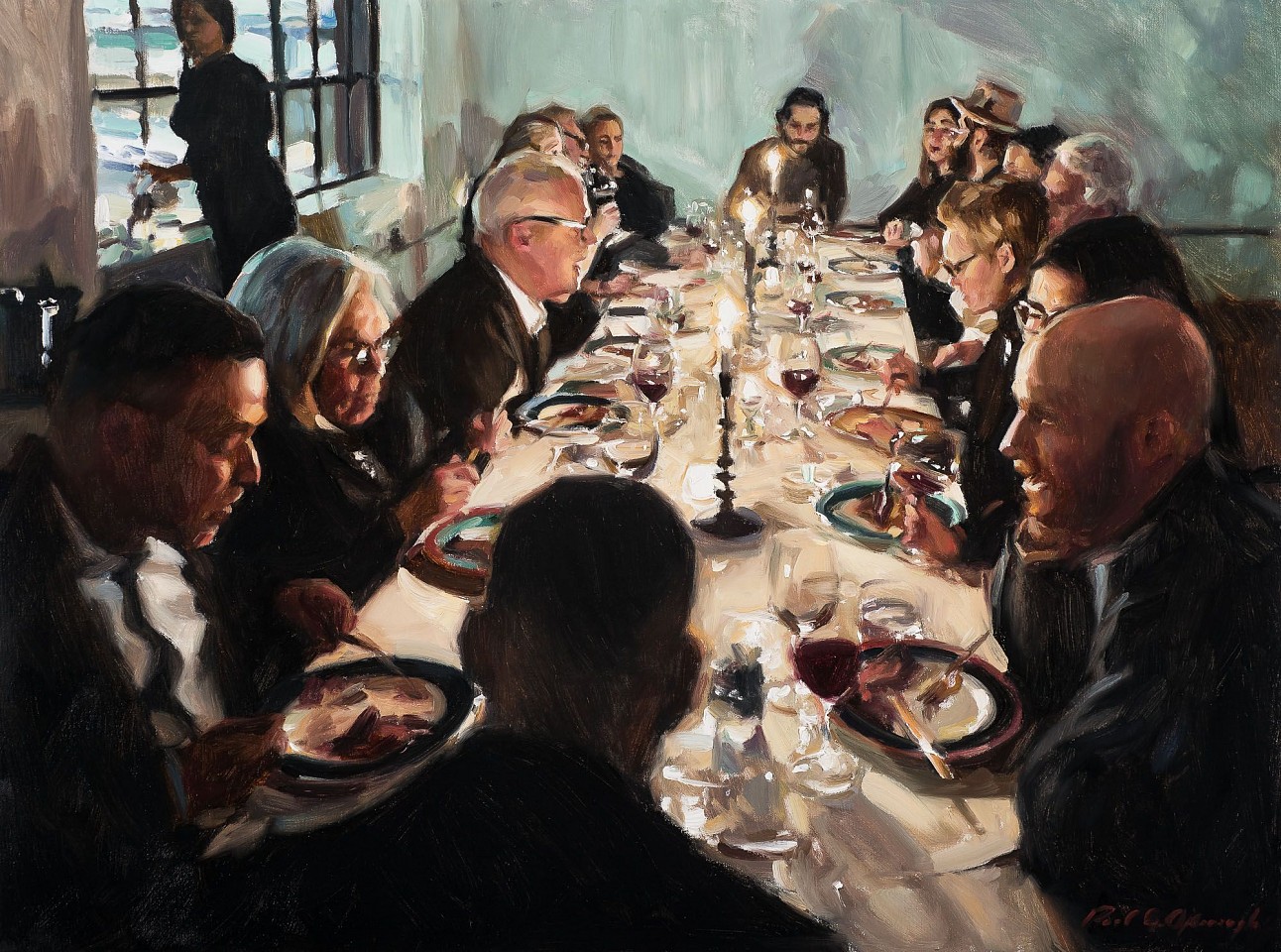 Paul G. Oxborough, Dinner Party, 2023
oil on linen, 21 x 28 in. (53.3 x 71.1 cm)
PO231021