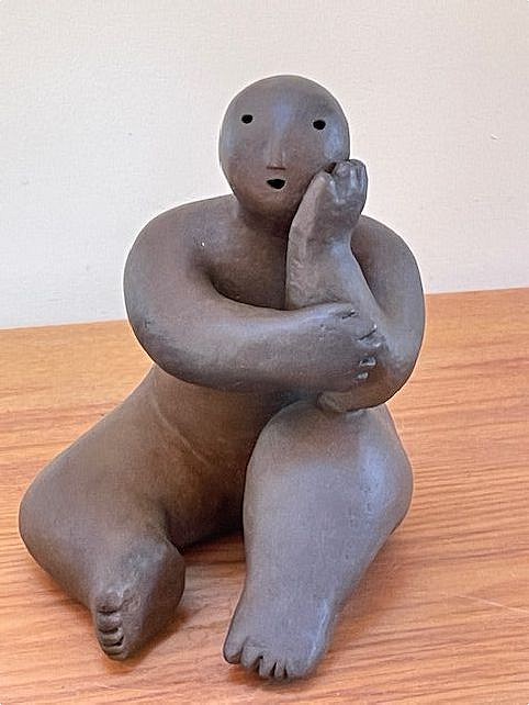 Joy Brown, Sitter with Head in Hand, Ed. 9/20, 2011
bronze, 8 1/2 x 6 1/2 x 8 in. (21.6 x 16.5 x 20.3 cm)
JB231107