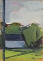 Elizabeth Higgins, House Across the Field
2022, oil on aluminum panel