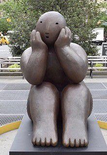 Work: Joy Brown Sitter with Head in Hands, Ed. of 5 + 2 APs