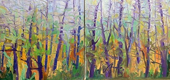 Ira Barkoff - Ira Barkoff Hot Sun (diptych)