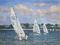 Jan Pawlowski, Sunday Sailing
2022, oil on canvas