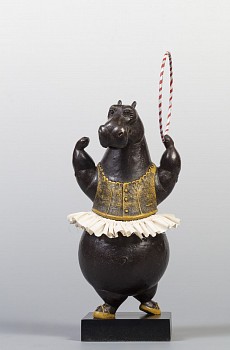 Work: Bjorn Skaarup Hippo Hula Hoop Dancer, maquette, Ed. of 9