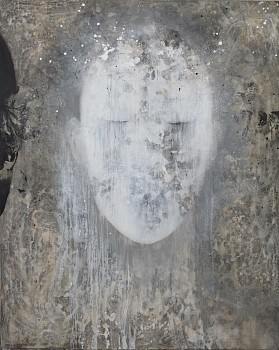 Work: Nathalie Deshairs Portrait aux yeux fermés