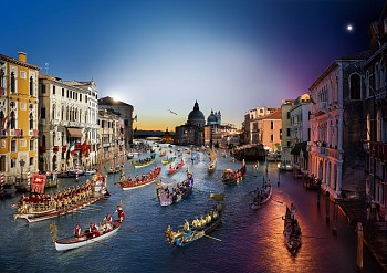 Work: Stephen Wilkes Regata Storica, Venice, Day to Night, Ed. 2/20