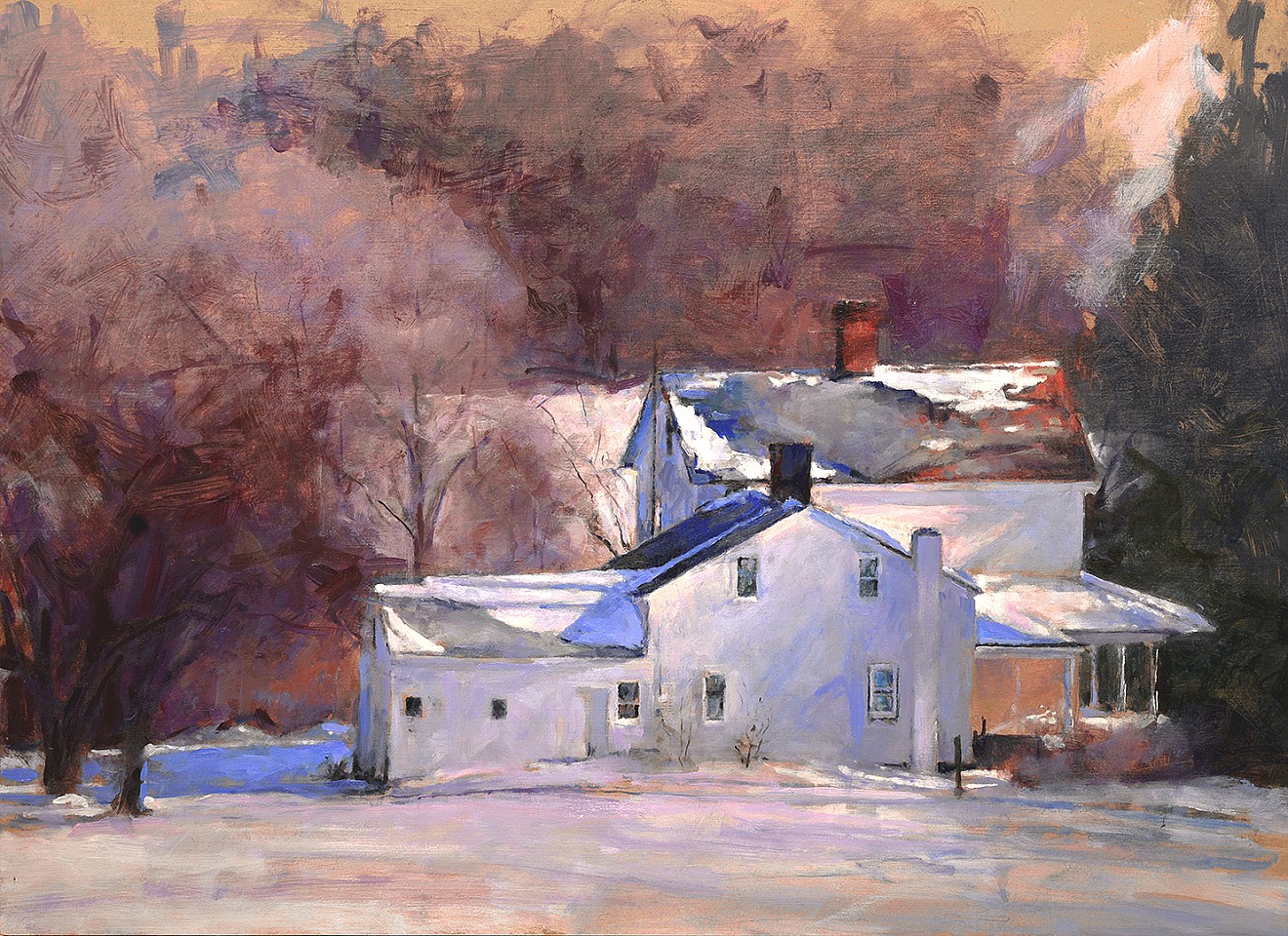 Peter E. Poskas III, Andrus-Farm, Winter, 2018
oil on panel, 18 x 28 in. (45.7 x 71.1 cm)
PPIII250209
