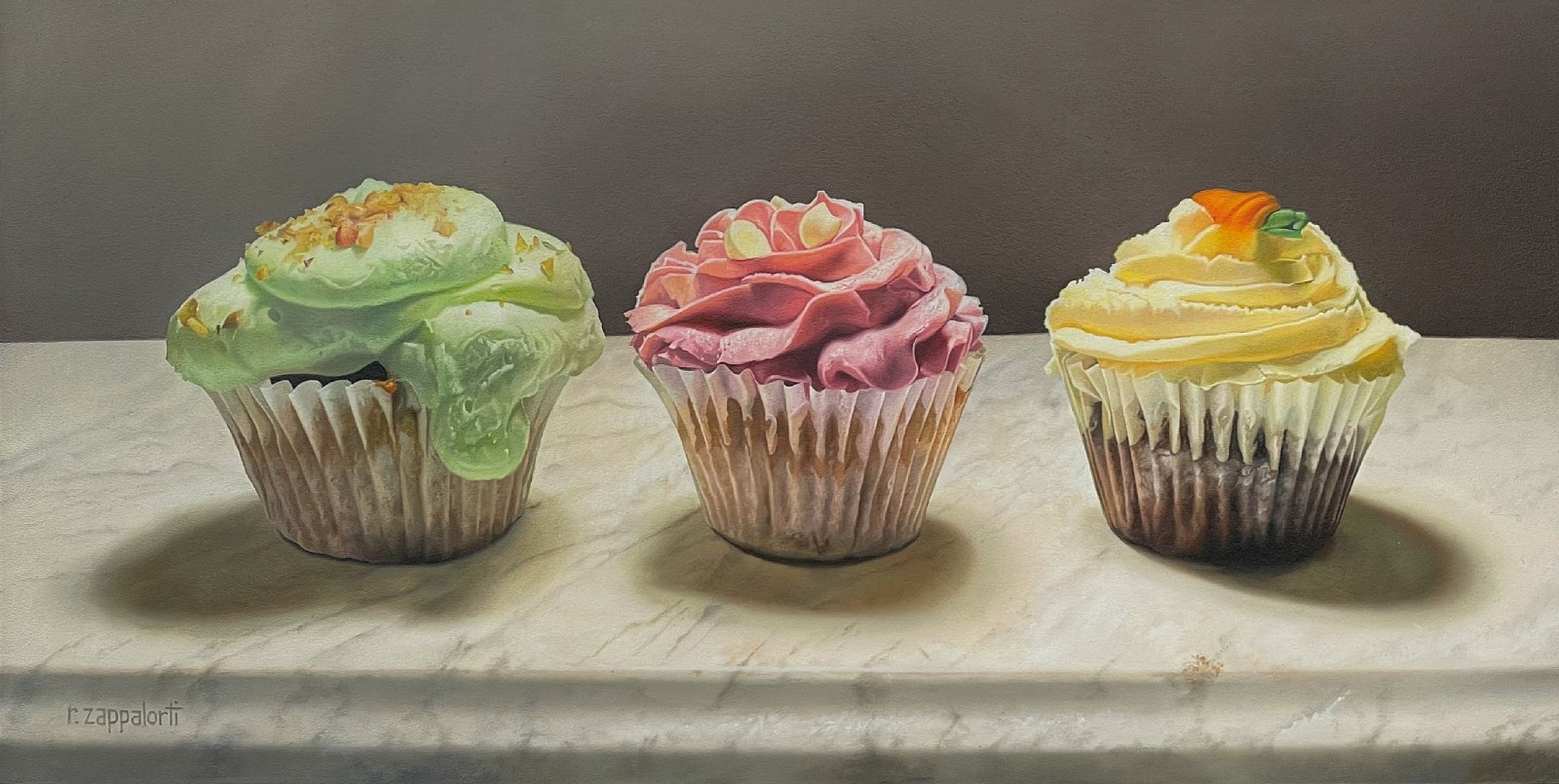 Robert E. Zappalorti, Tasty Cakes, 2025
oil on panel, 12 1/2 x 25 in. (31.8 x 63.5 cm)
RZ250301