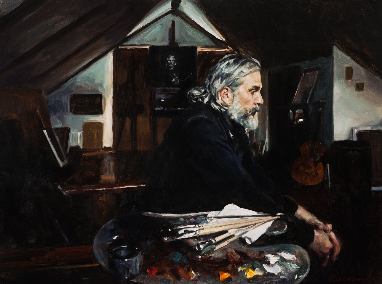 Paul G. Oxborough, Double Self Portrait, 2025
oil on linen, 24 x 32 in. (61 x 81.3 cm)
PO250403