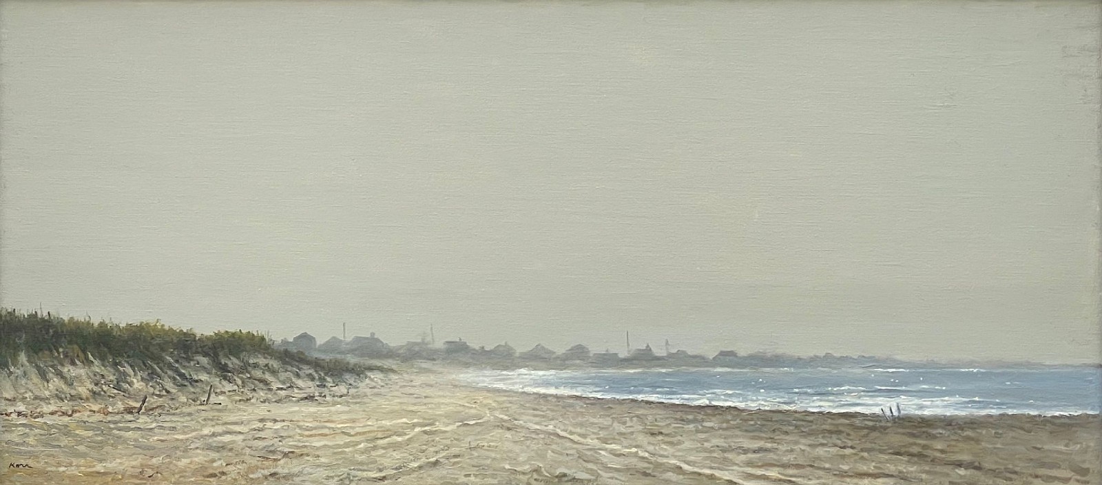 Marla Korr, Jetties Beach, 2025
oil on linen, 16 x 36 in. (40.6 x 91.4 cm)
MK250503