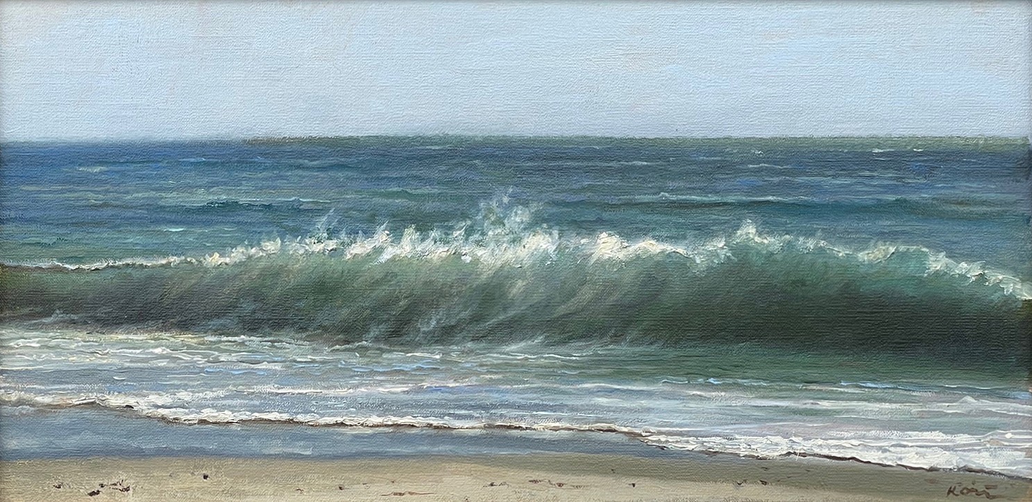 Marla Korr, Wave, 2024
oil on linen, 10 x 20 in. (25.4 x 50.8 cm)
MK240903