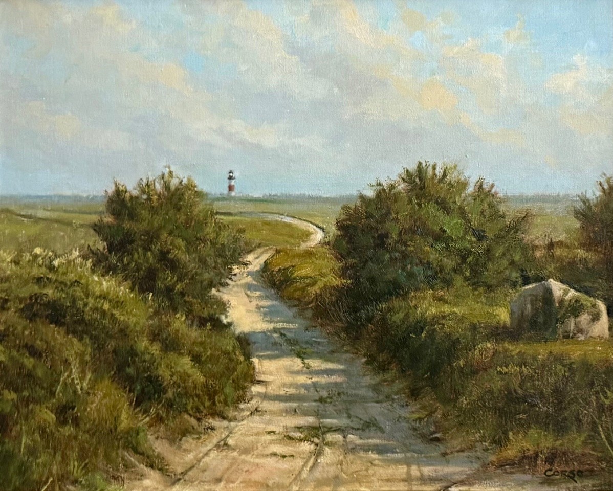 Frank Corso, Sankaty Light, 2025
oil on canvas, 16 x 20 in. (40.6 x 50.8 cm)
FC250701