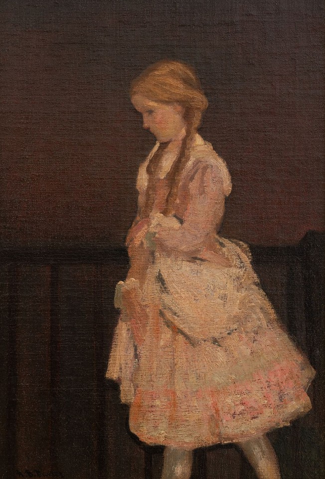 Arthur B. Davies, On the Balcony, c. 1890s
oil on canvas, 16 1/8 x 11 1/8 in. (41 x 28.3 cm)
AD250601