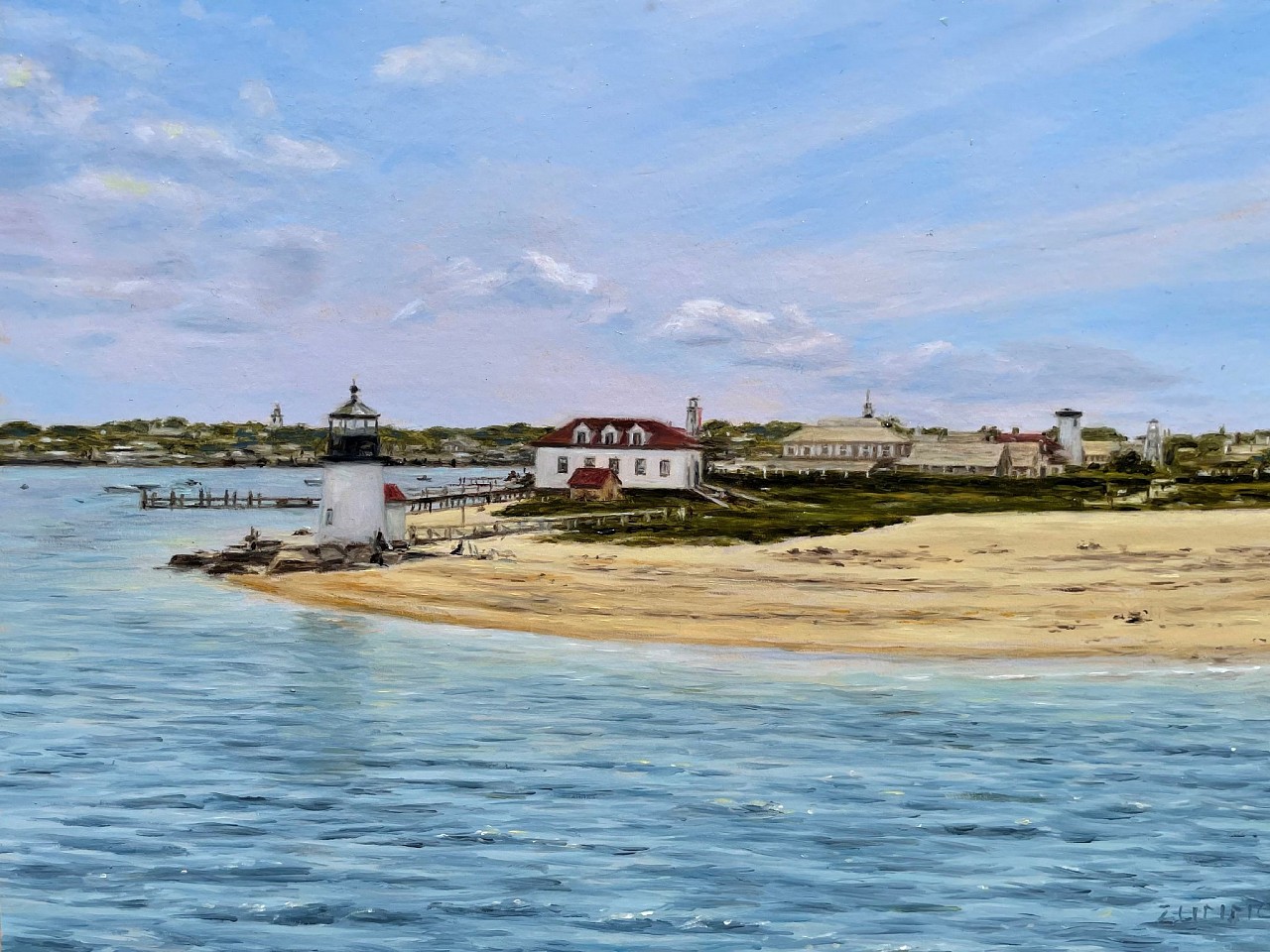 Lori Zummo, Arriving in the Haze, 2025
oil on panel, 9 x 12 in. (22.9 x 30.5 cm)
LZ250704