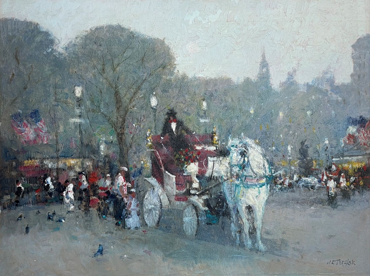 John Terelak, A Ride in the Park, 2025
oil on canvas, 30 x 40 in. (76.2 x 101.6 cm)
JT250902